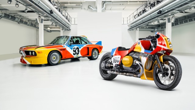 BMW Art car BMW 1.8 CSL Art Bike