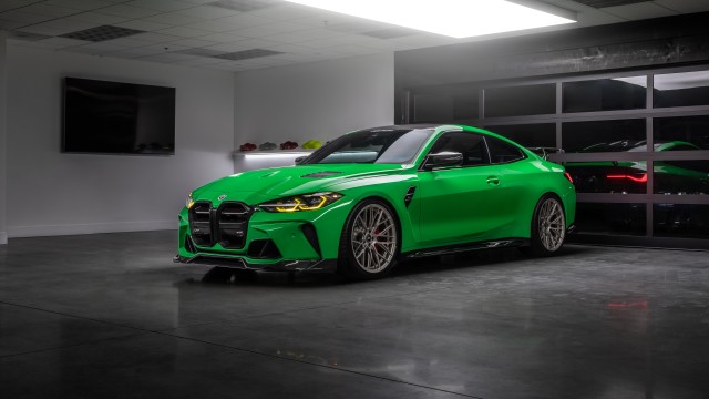 BMW M4 Green car