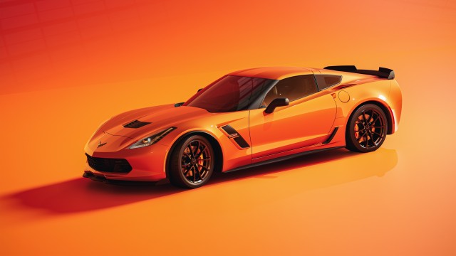 Chevrolet Corvette Orange aesthetic