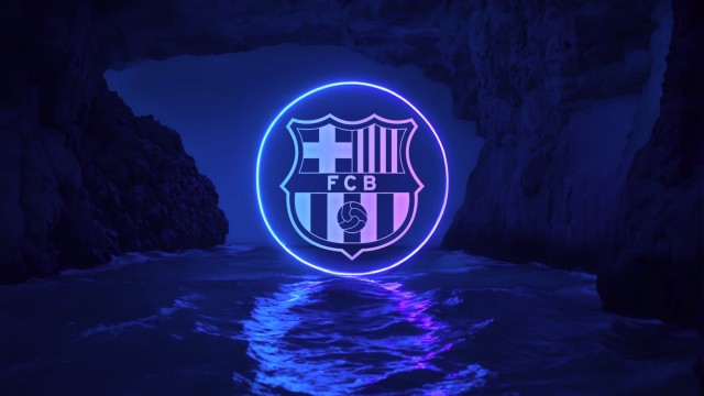 FC Barcelona Neon logo