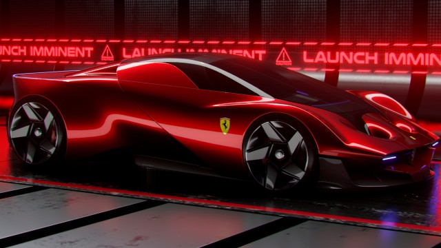 Ferrari Concept Car Ultrawide