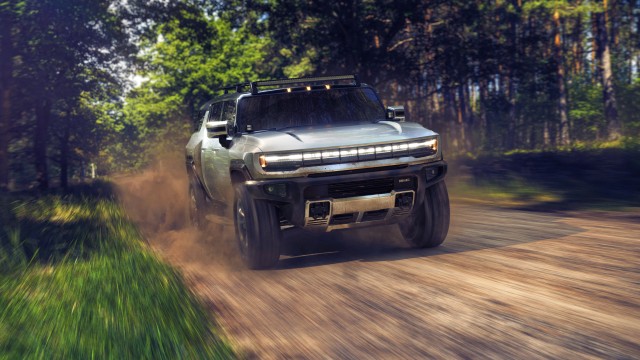 GMC Hummer EV Dirt road