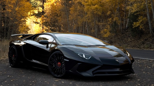 Lamborghini Aventador SV Black Darth Vader