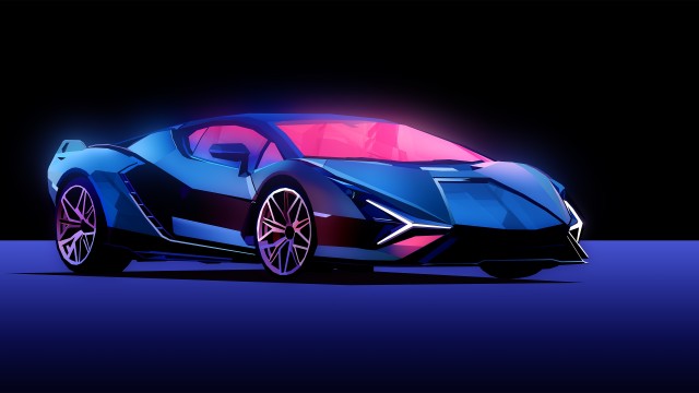 Lamborghini Sián FKP 37 Neon
