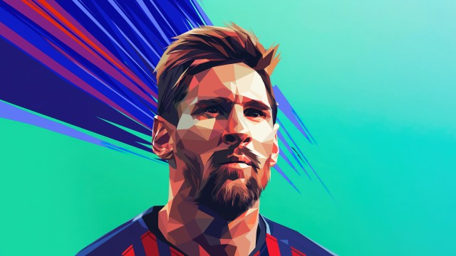Lionel Messi Low poly