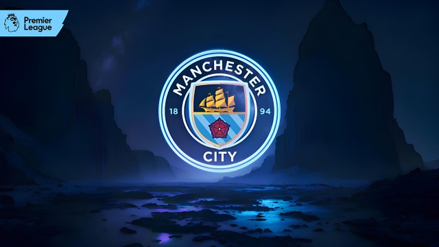 Manchester City FC Neon logo
