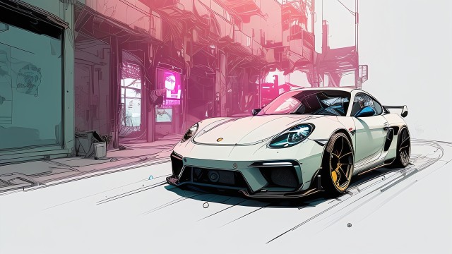 Porsche 718 Cayman Inkpunk