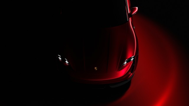 Porsche Taycan Red aesthetic