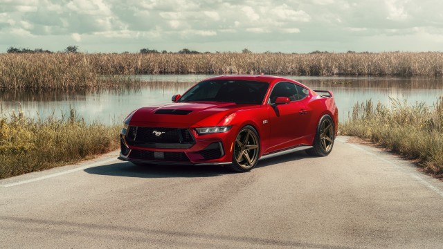 Red Ford Mustang GT