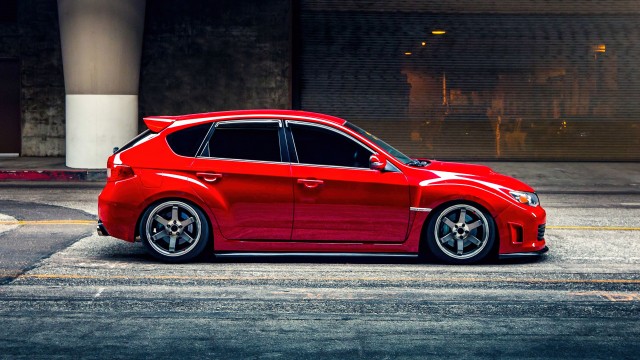 Subaru Impreza WRX STI Red cars