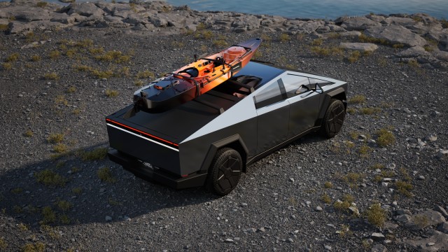 Tesla Cybertruck Kayak