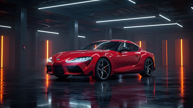 Toyota GR Supra Red aesthetic