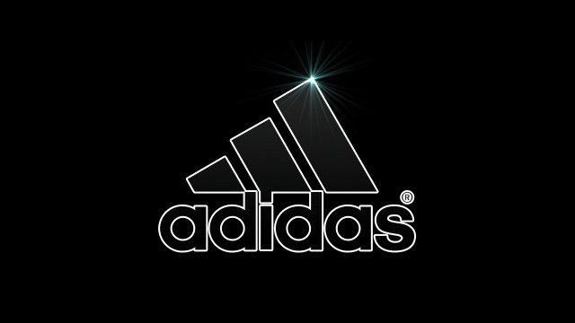 Adidas Black & White Transparent Logo