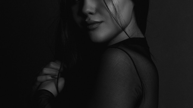 Beautiful girl Monochrome