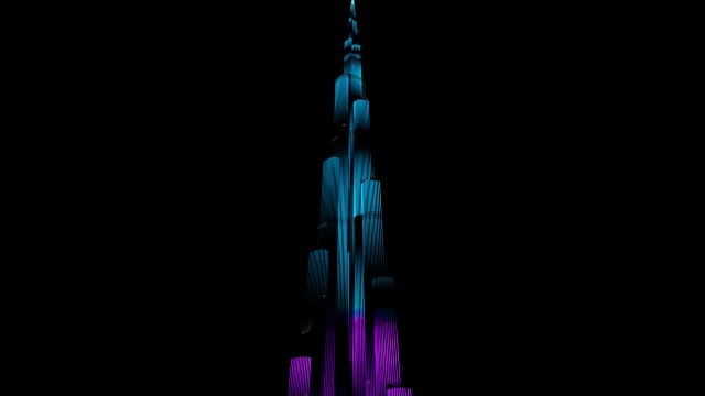 Burj Khalifa Night illumination
