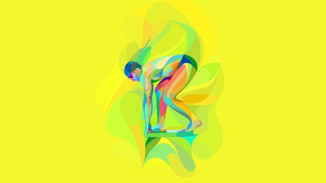 Swimmer Illustration