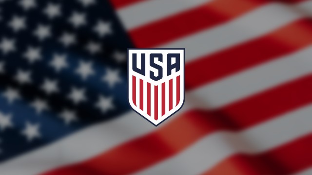 USMNT logo USA Flag background