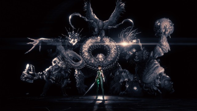 EVE (Stellar Blade) Dark background