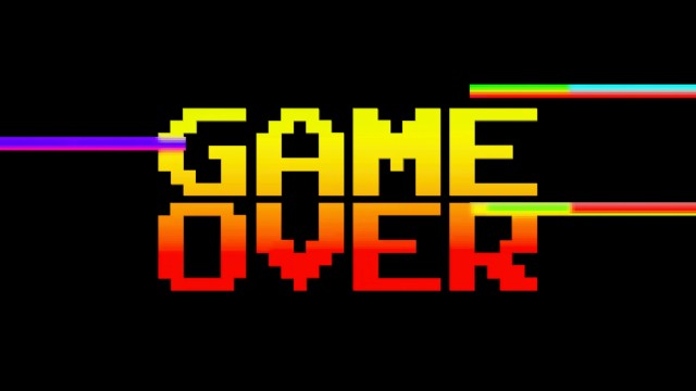 Game Over Retro style