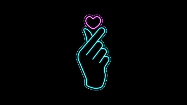 Glowing Finger heart