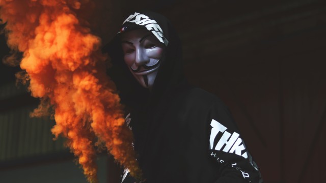 Guy Fawkes mask Man in Mask