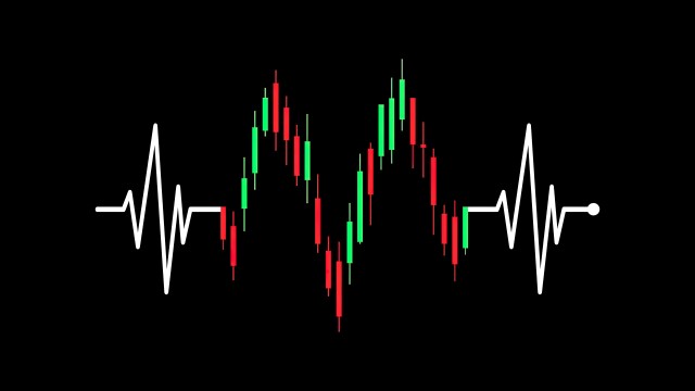 Heartbeat Candlestick Chart 8K