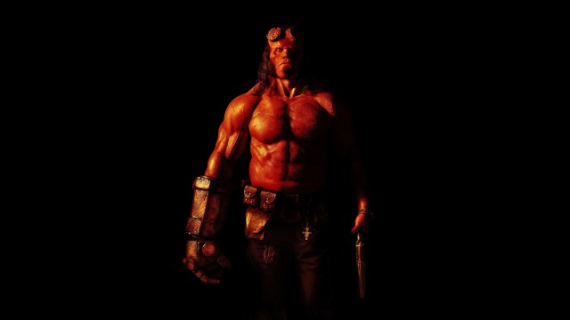 Hellboy Black background