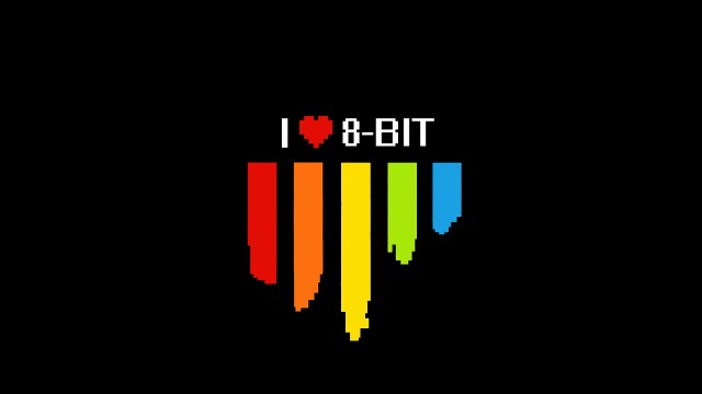 I Love 8-bit Black