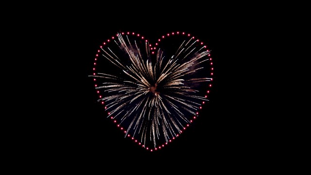 Love heart Fireworks