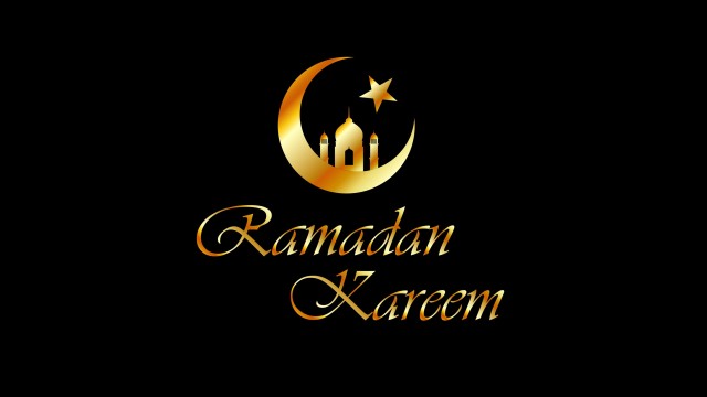 Ramadan Kareem Black background