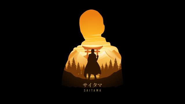 Saitama Black background