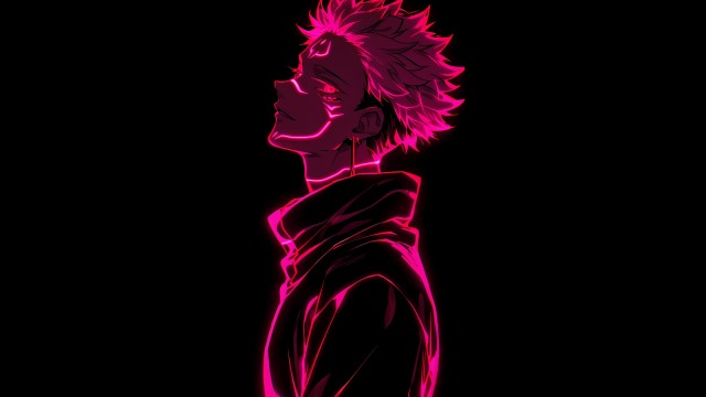 Sukuna Pink aesthetic AMOLED