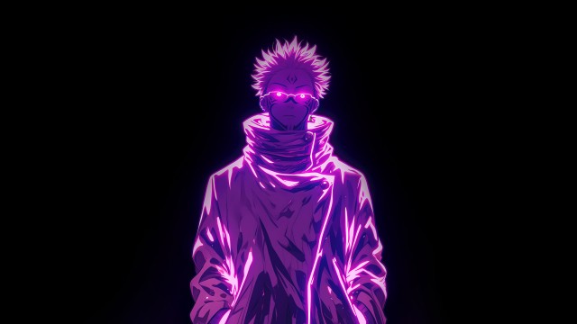 Sukuna Purple aesthetic AMOLED