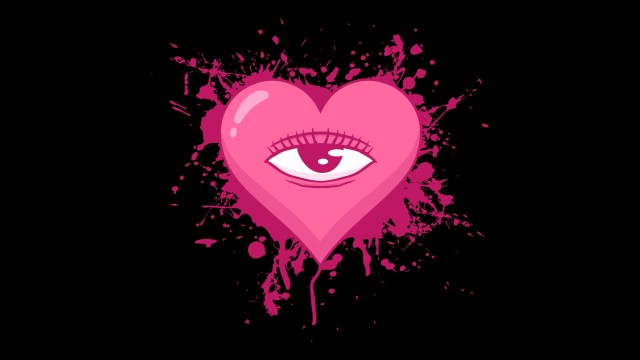 Weirdcore Pink Heart
