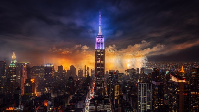 Empire State Building Fireworks