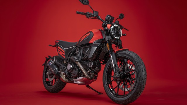 Ducati Scrambler Full Throttle Red background