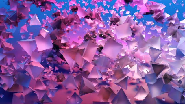 3D Shapes 3D background