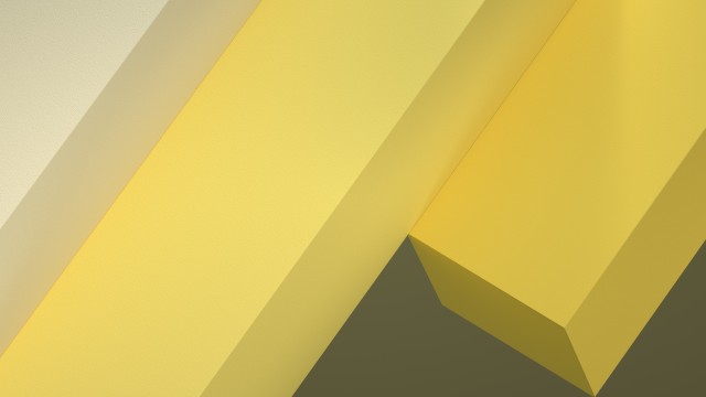 3D Yellow abstract