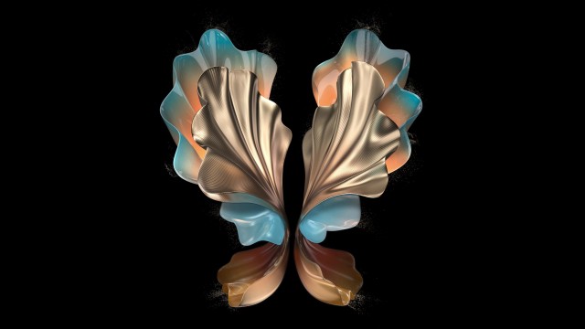 Angel wings Abstract art