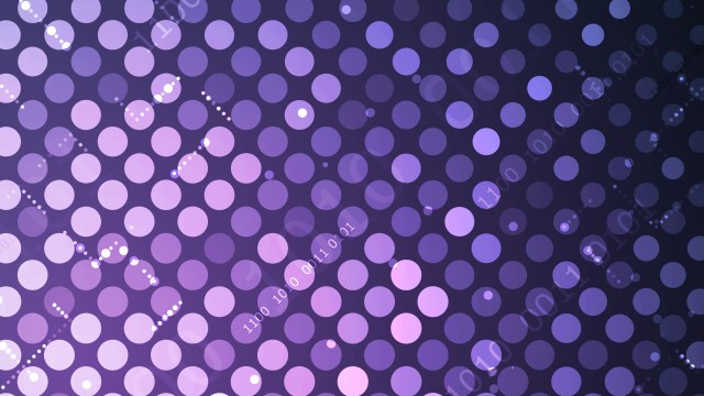 Binary Polka dots Purple background