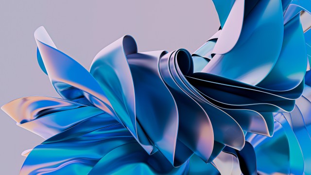 Blue abstract 3D background