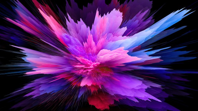 Color burst Purple abstract