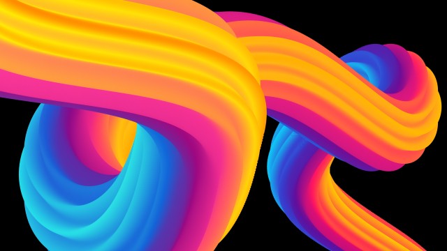 Colorful abstract Black background