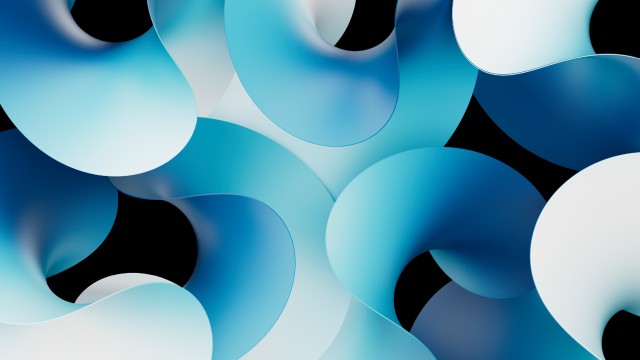 Cyan blue abstract Abstract curves