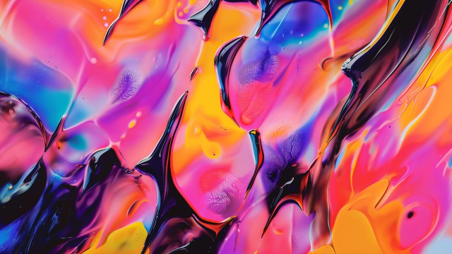 Fluid art Colorful abstract