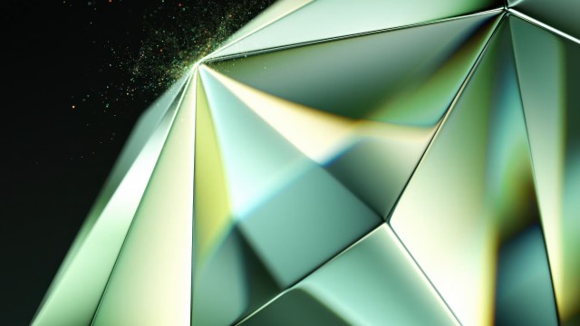 Green abstract Diamond