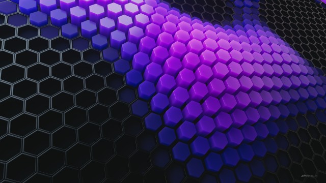Hexagons Violet blocks
