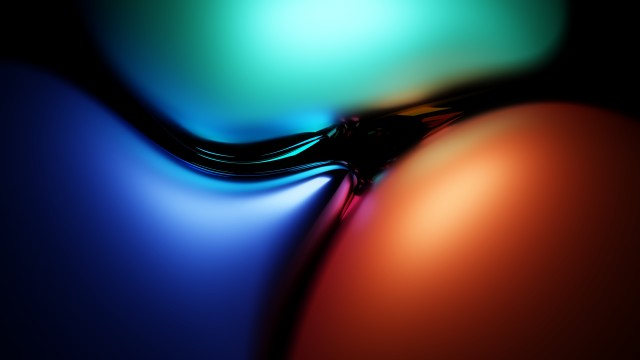 Metallic shapes 3D background