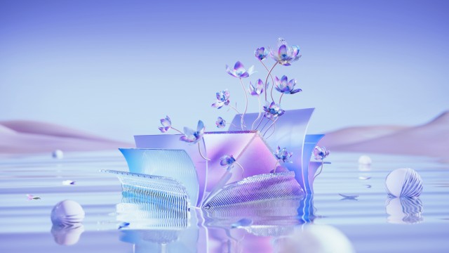 Microsoft Edge Blue background