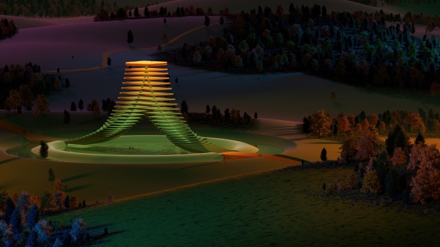 Modern architecture Dark Mode